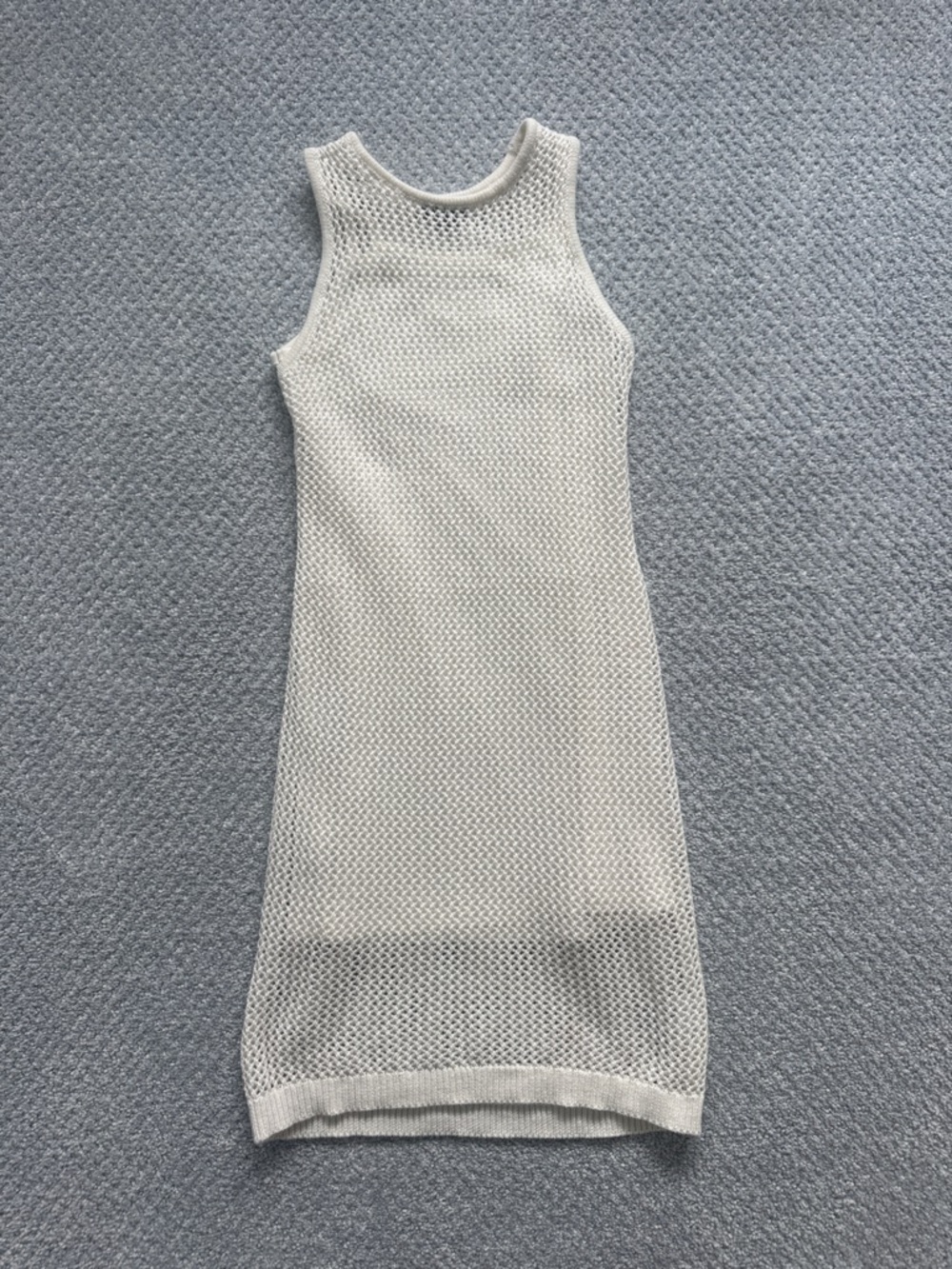 art class Cream Sleeveless Knit Tank Dress
